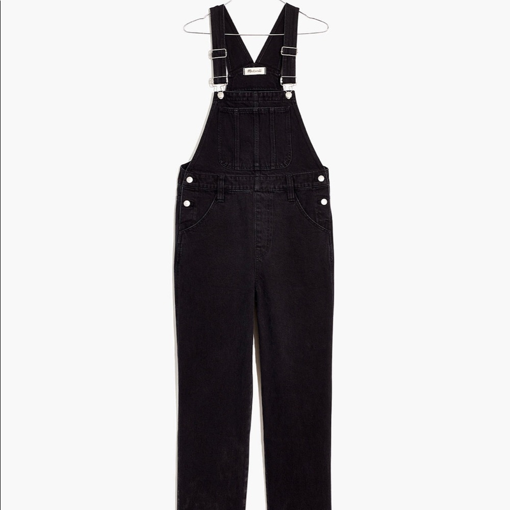 Madewell Straight-Leg Overalls in Lunar Wash SZ Med
